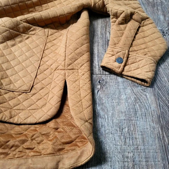 BADGLEY MISCHKA- Camel Quilted Jacket - Picture 3 of 7